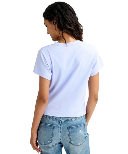 BILLABONG(ビラボン)の「BILLABONG/ビラボン 半袖 Tシャツ BG013216(Tシャツ/カットソー・レディース・ホワイト/スミクロ/ブルー/ライトピンク・L/M)」の5枚目の写真