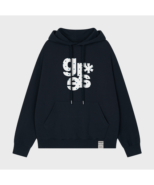 GRAVER（グレーバー）の「[ユニセックス]GRAE-S DOTフードパーカー_7カラー（パーカー・レディース・ブラック/クリーム/スカイブルー/ネイビー/ホワイト/ライトグレー/ブラウン・SMALL/MEDIUM/LARGE）」の7枚目の写真