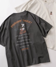Disney（ディズニー）の「【71】【Disney/ディズニー】ミッキーマウス ユーズドライク クルーネックTシャツ/バックプリント/ユニセックス/レディース/メンズ（Tシャツ/カットソー）」