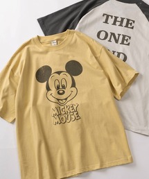Disney（ディズニー）の「【71】【Disney ディズニー】ミッキーマウス ユーズドライク クルーネックTシャツ バックプリント ユニセックス レディース メンズ（Tシャツ/カットソー）」