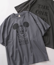 Disney（ディズニー）の「【71】【Disney ディズニー】ミッキーマウス ユーズドライク クルーネックTシャツ バックプリント ユニセックス レディース メンズ（Tシャツ/カットソー）」