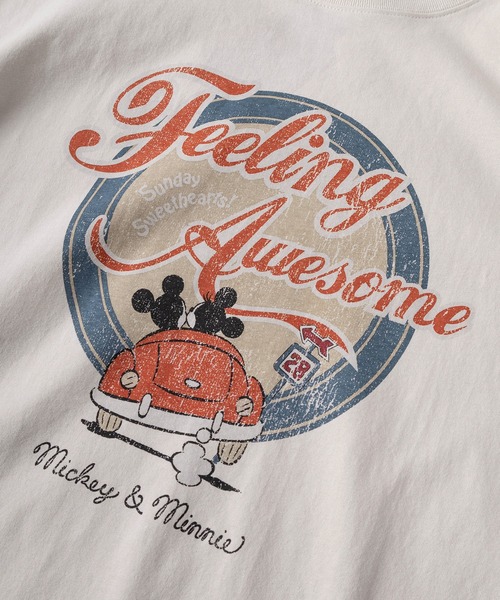 Disney(ディズニー)の「【71】【Disney/ディズニー】ミッキーマウス ユーズドライク クルーネックTシャツ/バックプリント/ユニセックス/レディース/メンズ(Tシャツ/カットソー・レディース・イエロー/アイボリー系2/グレー系2/アイボリー系/グレー系/ブルーグレー/アイボリー系1/グレー系1・XL/L/M)」の20枚目の写真