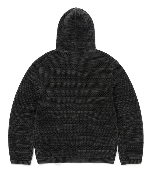thisisneverthat（ディスイズネバーザット）の「Crochet Knit Zip Hoodie（パーカー・メンズ・オリーブ/スミクロ・XL/S/M/L）」の4枚目の写真
