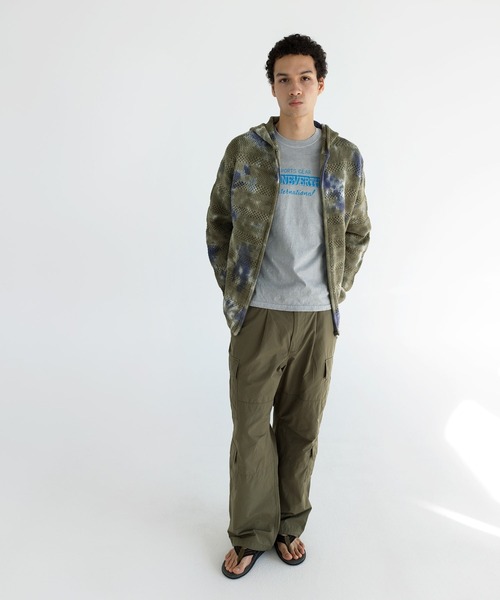 thisisneverthat（ディスイズネバーザット）の「Crochet Knit Zip Hoodie（パーカー・メンズ・オリーブ/スミクロ・XL/S/M/L）」の8枚目の写真