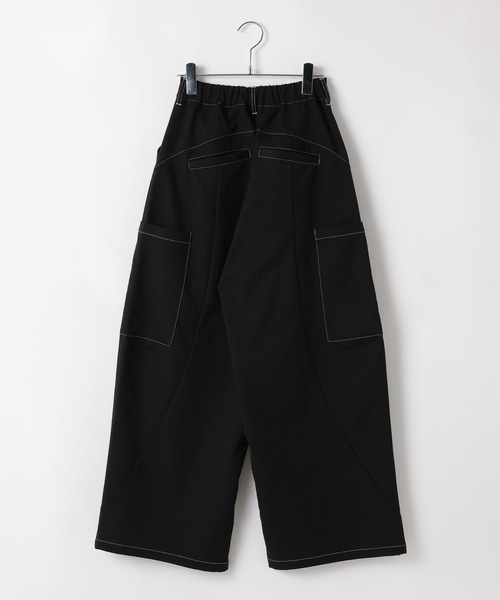 PBLIM(ページボーイリム)の「ミリタリーツイルカーブラインパンツ(カーゴパンツ・レディース・ブラック/カーキ・FREE)」の4枚目の写真
