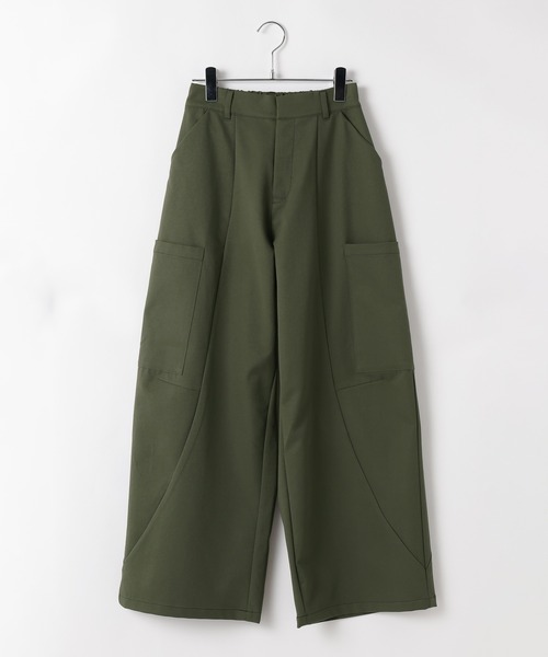 PBLIM(ページボーイリム)の「ミリタリーツイルカーブラインパンツ(カーゴパンツ・レディース・ブラック/カーキ・FREE)」の13枚目の写真