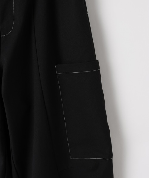 PBLIM(ページボーイリム)の「ミリタリーツイルカーブラインパンツ(カーゴパンツ・レディース・ブラック/カーキ・FREE)」の10枚目の写真