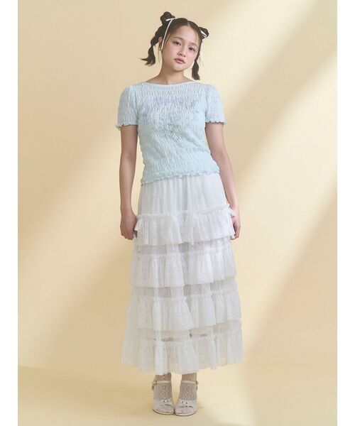 merry jenny（メリージェニー）の「ハートヒールストラップサンダル（サンダル・レディース・ブラック/オフホワイト・LARGE/MEDIUM）」の5枚目の写真