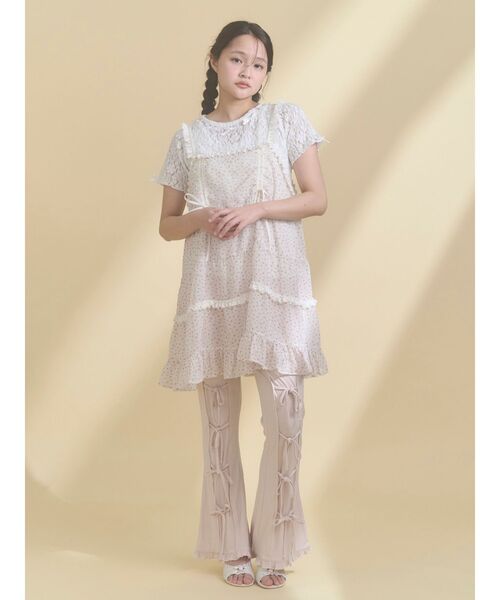 merry jenny（メリージェニー）の「ハートヒールストラップサンダル（サンダル・レディース・ブラック/オフホワイト・LARGE/MEDIUM）」の12枚目の写真