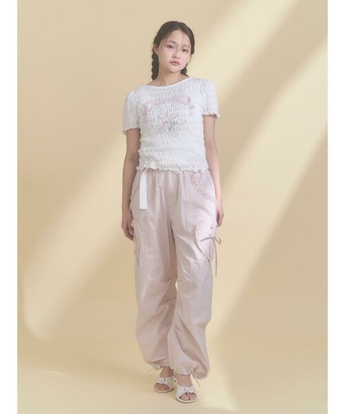 merry jenny（メリージェニー）の「ハートヒールストラップサンダル（サンダル・レディース・ブラック/オフホワイト・LARGE/MEDIUM）」の13枚目の写真