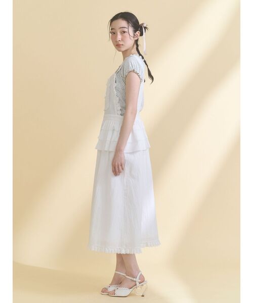 merry jenny（メリージェニー）の「ハートヒールストラップサンダル（サンダル・レディース・ブラック/オフホワイト・LARGE/MEDIUM）」の18枚目の写真