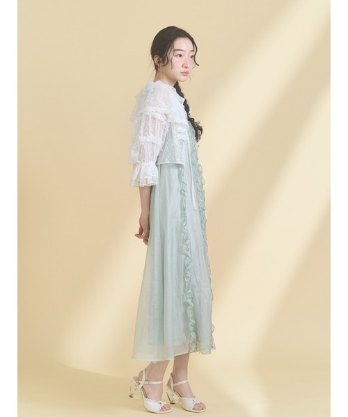 merry jenny（メリージェニー）の「ハートヒールストラップサンダル（サンダル・レディース・ブラック/オフホワイト・LARGE/MEDIUM）」の10枚目の写真