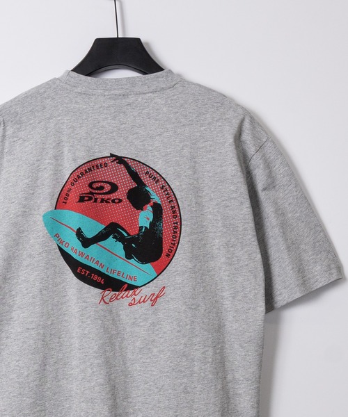 Piko（ピコ）の「【k】〔PIKO/ピコ〕アソートデザインプリント 半袖Tシャツ/Y2K（Tシャツ/カットソー・メンズ・ホワイト系1/ホワイト系2/ブラック系5/ブラック系8/グレー系2/グレー系4/ネイビー系3/ネイビー系6/サックスブルー系9/ホワイト系3/ブラック系4/ホワイト系6/ブラック系1/イエロー系5/ホワイト系8/ホワイト系9・MEDIUM/LARGE/X-LARGE）」の11枚目の写真