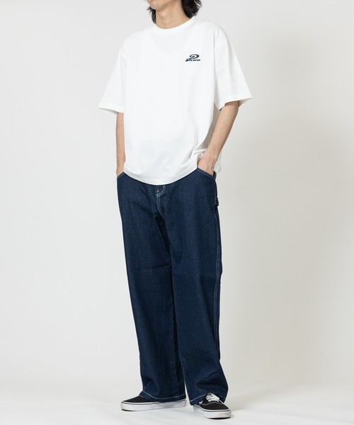 Piko（ピコ）の「【k】〔PIKO/ピコ〕アソートデザインプリント 半袖Tシャツ/Y2K（Tシャツ/カットソー・メンズ・ホワイト系1/ホワイト系2/ブラック系5/ブラック系8/グレー系2/グレー系4/ネイビー系3/ネイビー系6/サックスブルー系9/ホワイト系3/ブラック系4/ホワイト系6/ブラック系1/イエロー系5/ホワイト系8/ホワイト系9・MEDIUM/LARGE/X-LARGE）」の17枚目の写真