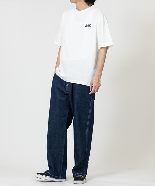 Piko（ピコ）の「【k】〔PIKO/ピコ〕アソートデザインプリント 半袖Tシャツ/Y2K（Tシャツ/カットソー・メンズ・ホワイト系1/ホワイト系2/ブラック系5/ブラック系8/グレー系2/グレー系4/ネイビー系3/ネイビー系6/サックスブルー系9/ホワイト系3/ブラック系4/ホワイト系6/ブラック系1/イエロー系5/ホワイト系8/ホワイト系9・MEDIUM/LARGE/X-LARGE）」の18枚目の写真