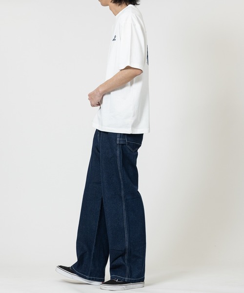 Piko（ピコ）の「【k】〔PIKO/ピコ〕アソートデザインプリント 半袖Tシャツ/Y2K（Tシャツ/カットソー・メンズ・ホワイト系1/ホワイト系2/ブラック系5/ブラック系8/グレー系2/グレー系4/ネイビー系3/ネイビー系6/サックスブルー系9/ホワイト系3/ブラック系4/ホワイト系6/ブラック系1/イエロー系5/ホワイト系8/ホワイト系9・MEDIUM/LARGE/X-LARGE）」の19枚目の写真