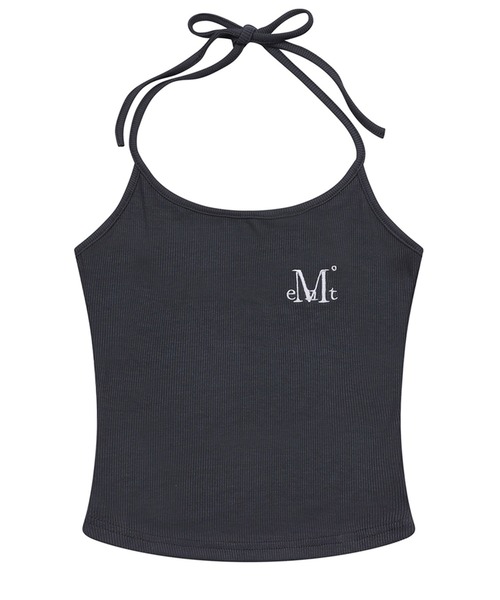 Ada.(エイダ)の「◇MUCENT◇ブランド直輸入正規品/ENOA ホルターネック クロップ ノースリーブ ENOA HALTER NECK CROP SLEEVELESS(キャミソール・レディース・ブラック・FREE)」の2枚目の写真