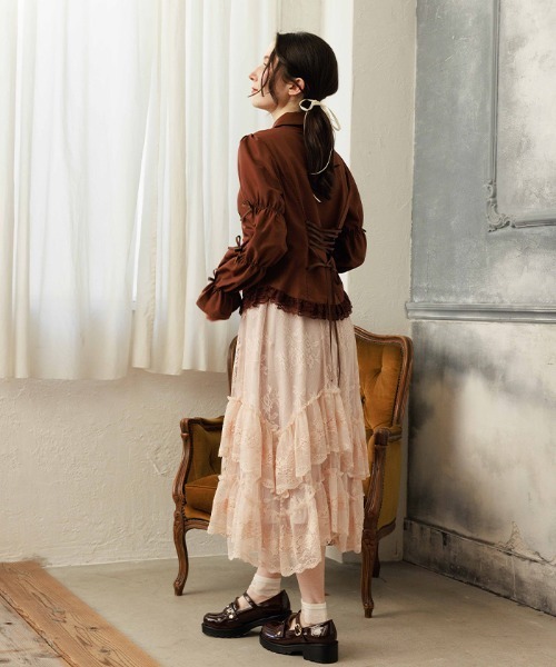 axes femme(アクシーズファム)の「レースフリルスカート(スカート・レディース・ミント/ピンク/ブラック・FREE)」の8枚目の写真