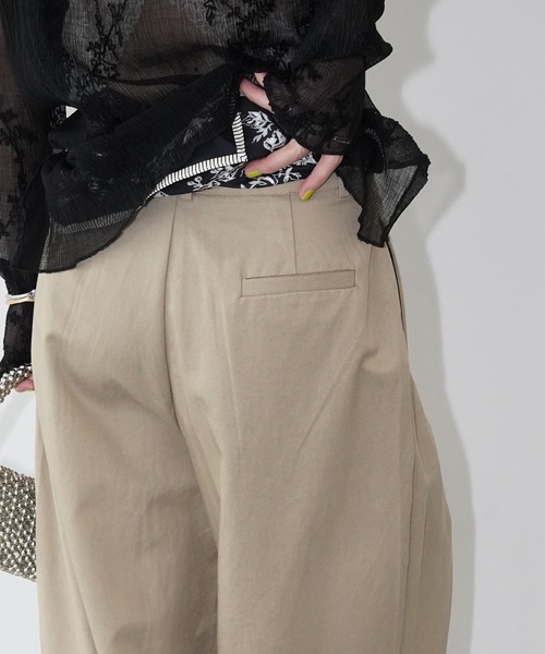 chuclla(チュクラ)の「タックワイドパンツ chw26s146(その他パンツ・レディース・ベージュ/ブラック・S/M/L)」の16枚目の写真