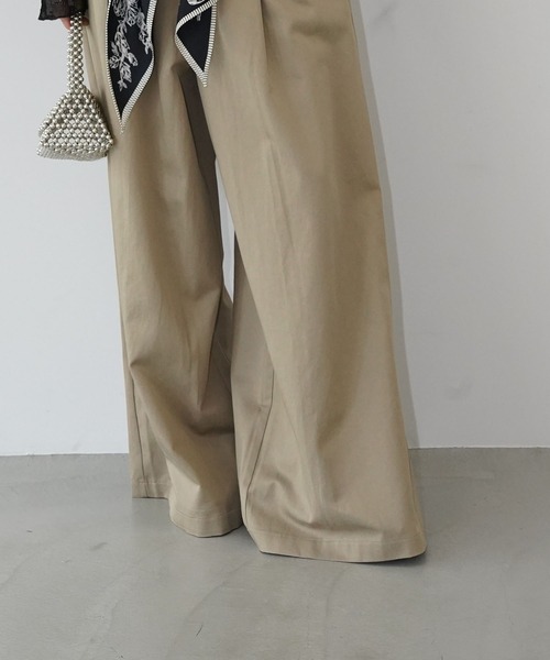 chuclla(チュクラ)の「タックワイドパンツ chw26s146(その他パンツ・レディース・ベージュ/ブラック・S/M/L)」の17枚目の写真
