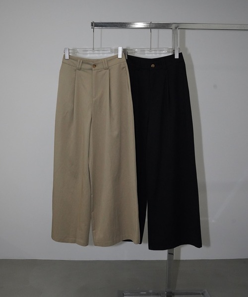 chuclla(チュクラ)の「タックワイドパンツ chw26s146(その他パンツ・レディース・ベージュ/ブラック・S/M/L)」の9枚目の写真
