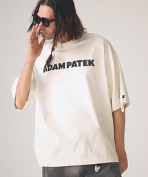 ADAMPATEK/basic logo aging T/ベーシックロゴエイジング加工Tシャツ