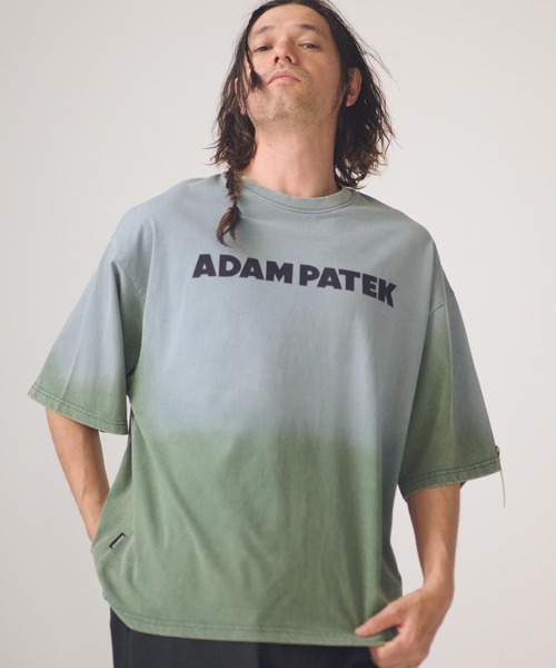 ADAM PATEK(アダムパテック)の「ADAMPATEK/basic logo aging T/ベーシックロゴエイジング加工Tシャツ(Tシャツ/カットソー・メンズ・グリーン/ホワイト/ブラック/ピンク・2/1)」の15枚目の写真
