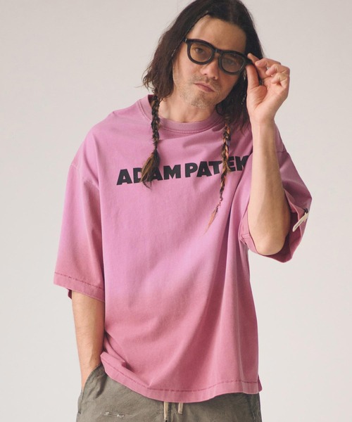 ADAM PATEK(アダムパテック)の「ADAMPATEK/basic logo aging T/ベーシックロゴエイジング加工Tシャツ(Tシャツ/カットソー・メンズ・グリーン/ホワイト/ブラック/ピンク・2/1)」の17枚目の写真