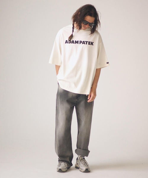 ADAM PATEK(アダムパテック)の「ADAMPATEK/basic logo aging T/ベーシックロゴエイジング加工Tシャツ(Tシャツ/カットソー・メンズ・グリーン/ホワイト/ブラック/ピンク・2/1)」の21枚目の写真