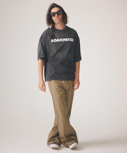 ADAM PATEK(アダムパテック)の「ADAMPATEK/basic logo aging T/ベーシックロゴエイジング加工Tシャツ(Tシャツ/カットソー・メンズ・グリーン/ホワイト/ブラック/ピンク・2/1)」の14枚目の写真