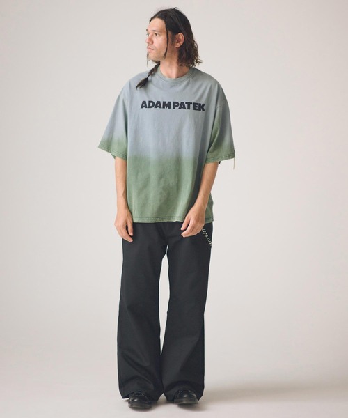 ADAM PATEK(アダムパテック)の「ADAMPATEK/basic logo aging T/ベーシックロゴエイジング加工Tシャツ(Tシャツ/カットソー・メンズ・グリーン/ホワイト/ブラック/ピンク・2/1)」の16枚目の写真