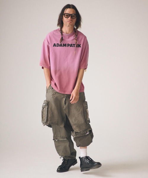 ADAM PATEK(アダムパテック)の「ADAMPATEK/basic logo aging T/ベーシックロゴエイジング加工Tシャツ(Tシャツ/カットソー・メンズ・グリーン/ホワイト/ブラック/ピンク・2/1)」の18枚目の写真