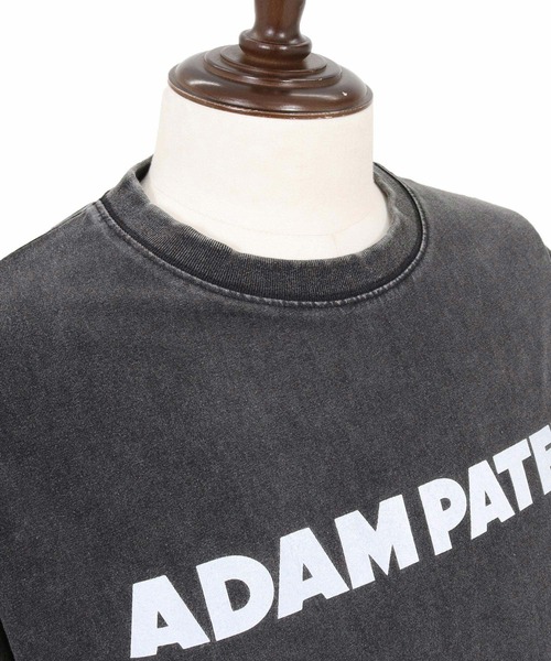ADAM PATEK(アダムパテック)の「ADAMPATEK/basic logo aging T/ベーシックロゴエイジング加工Tシャツ(Tシャツ/カットソー・メンズ・グリーン/ホワイト/ブラック/ピンク・2/1)」の5枚目の写真