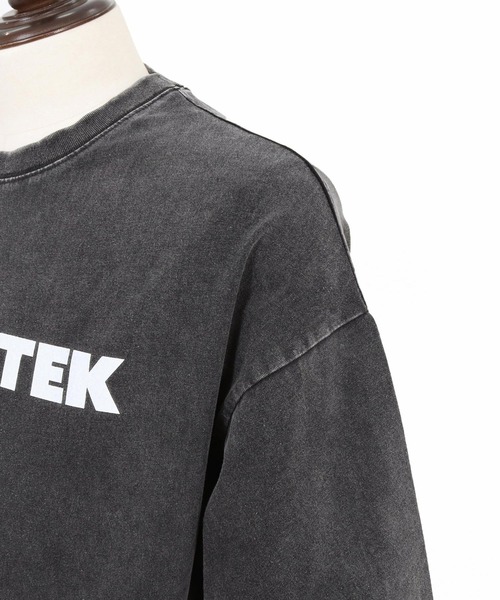 ADAM PATEK(アダムパテック)の「ADAMPATEK/basic logo aging T/ベーシックロゴエイジング加工Tシャツ(Tシャツ/カットソー・メンズ・グリーン/ホワイト/ブラック/ピンク・2/1)」の6枚目の写真