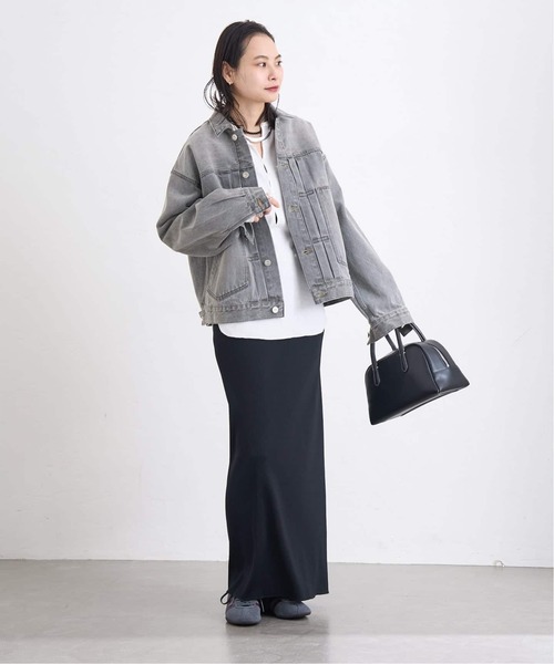 JOURNAL STANDARD（ジャーナルスタンダード）の「《追加3》Denim Trucker jacket（デニムジャケット・レディース・ブラック/ブルー系その他・FREE）」の6枚目の写真