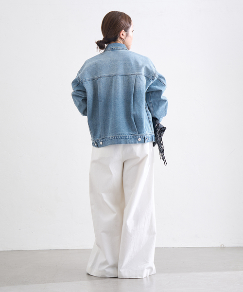 JOURNAL STANDARD（ジャーナルスタンダード）の「《追加3》Denim Trucker jacket（デニムジャケット・レディース・ブラック/ブルー系その他・FREE）」の10枚目の写真