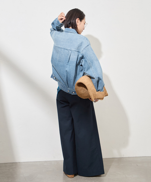 JOURNAL STANDARD（ジャーナルスタンダード）の「《追加3》Denim Trucker jacket（デニムジャケット・レディース・ブラック/ブルー系その他・FREE）」の14枚目の写真