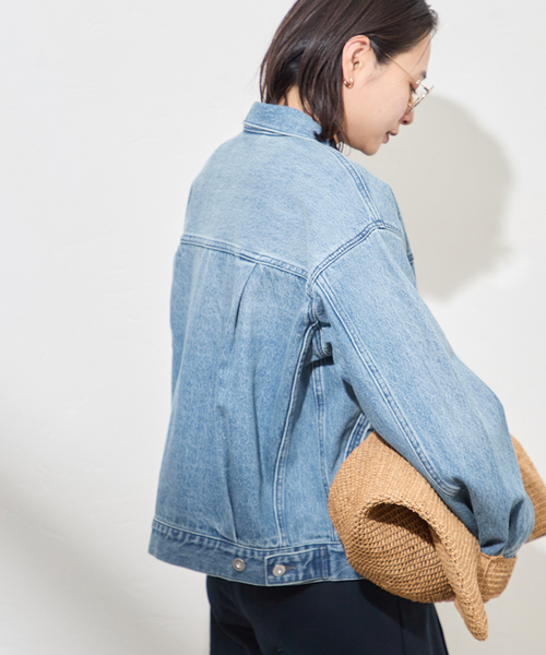 JOURNAL STANDARD（ジャーナルスタンダード）の「《追加3》Denim Trucker jacket（デニムジャケット・レディース・ブラック/ブルー系その他・FREE）」の15枚目の写真