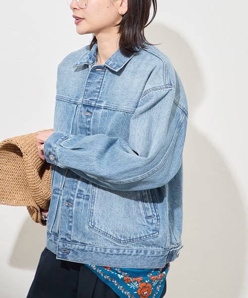 JOURNAL STANDARD（ジャーナルスタンダード）の「《追加3》Denim Trucker jacket（デニムジャケット・レディース・ブラック/ブルー系その他・FREE）」の21枚目の写真