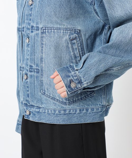 JOURNAL STANDARD（ジャーナルスタンダード）の「《追加3》Denim Trucker jacket（デニムジャケット・レディース・ブラック/ブルー系その他・FREE）」の19枚目の写真