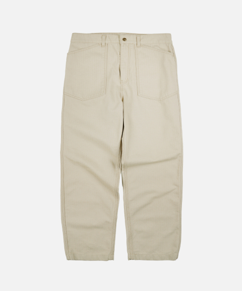 FRIZMWORKS(フリズムワークス)の「ARMY DENIM FATIGUE PANTS _ BEIGE(デニムパンツ・メンズ・その他・SMALL/MEDIUM/LARGE/X-LARGE)」の1枚目の写真