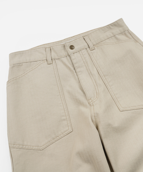 FRIZMWORKS(フリズムワークス)の「ARMY DENIM FATIGUE PANTS _ BEIGE(デニムパンツ・メンズ・その他・SMALL/MEDIUM/LARGE/X-LARGE)」の4枚目の写真