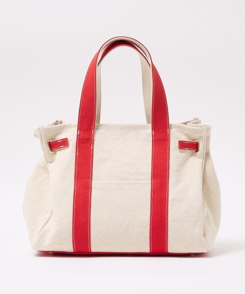 ABAHOUSE(アバハウス)の「キャンバス ベルトトートバッグ / Sサイズ / ユニセックス【CHIMERE/シメール】(トートバッグ・メンズ・グリーン/レッド・フリー)」の6枚目の写真