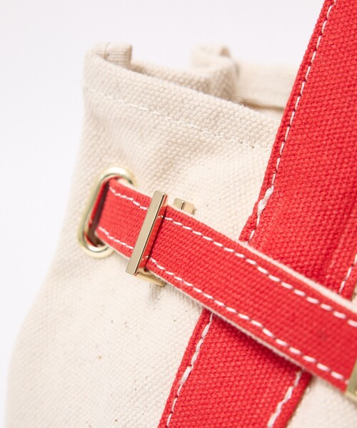 ABAHOUSE(アバハウス)の「キャンバス ベルトトートバッグ / Sサイズ / ユニセックス【CHIMERE/シメール】(トートバッグ・メンズ・グリーン/レッド・フリー)」の10枚目の写真