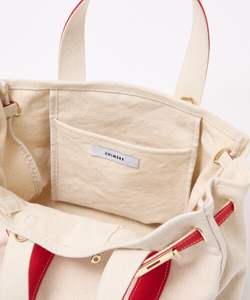 ABAHOUSE(アバハウス)の「キャンバス ベルトトートバッグ / Sサイズ / ユニセックス【CHIMERE/シメール】(トートバッグ・メンズ・グリーン/レッド・フリー)」の11枚目の写真