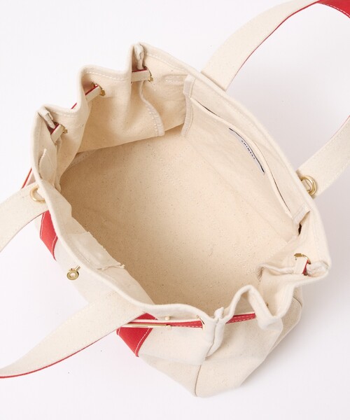 ABAHOUSE(アバハウス)の「キャンバス ベルトトートバッグ / Sサイズ / ユニセックス【CHIMERE/シメール】(トートバッグ・メンズ・グリーン/レッド・フリー)」の12枚目の写真