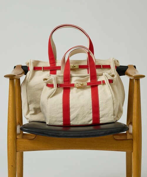 ABAHOUSE(アバハウス)の「キャンバス ベルトトートバッグ / Sサイズ / ユニセックス【CHIMERE/シメール】(トートバッグ・メンズ・グリーン/レッド・フリー)」の19枚目の写真