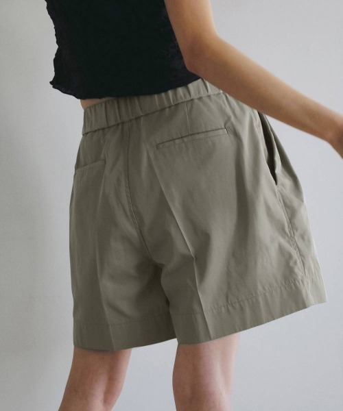 anuke(アンヌーク)の「anuke Twill Half Pants ツイルハーフパンツ/62610724(その他パンツ・レディース・ベージュ/ブラック・36)」の7枚目の写真