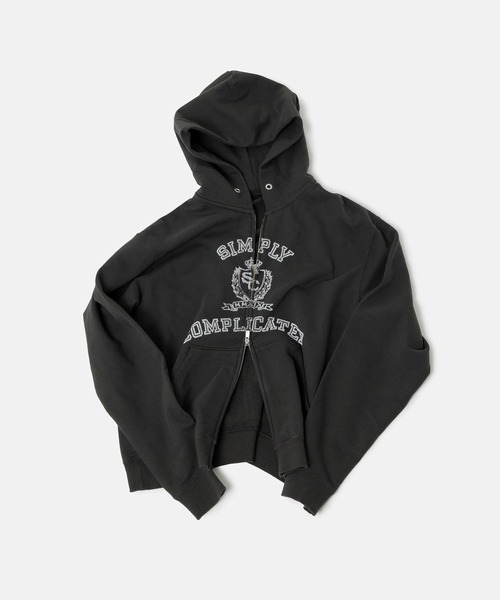COLLEGE ZIP HOODIE（パーカー）｜SimplyComplicated（シンプリー