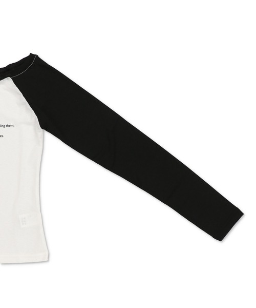 SPINNS(スピンズ)の「薄手オフショル長袖カットソー/ラグラン(Tシャツ/カットソー・レディース・ブラック系その他/ホワイト系その他・ONESIZE)」の6枚目の写真